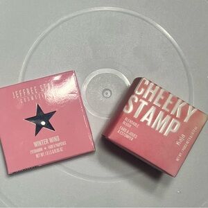 Jeffree Star Winter Wind Eyeshadow and Kaja Cheeky Stamp Blush -